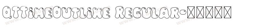 QTTimeOutline Regular字体转换